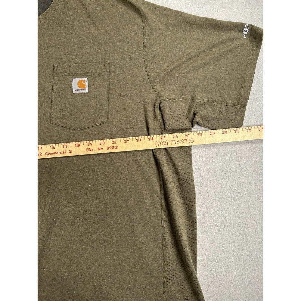 Lot Of 3 Carhartt Force Relaxed Fit T-Shirts Mens 3XL Tall Blue & Green - Picture 5 of 13